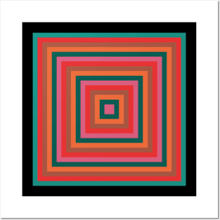 Op Art Squares #3 Posters and Art